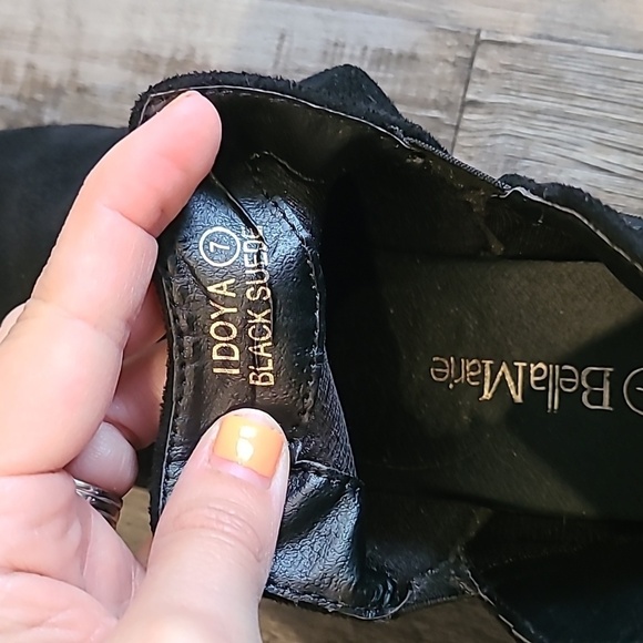 Black Suede Booties - Picture 8 of 11